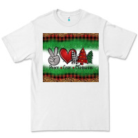 White Peace Love Christmas Trees Premium Tee - Jasminsmagicworld