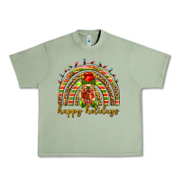 Oil Green Happy holidays elf gnome Urban Heavy Tee - NancyCooperArtShop