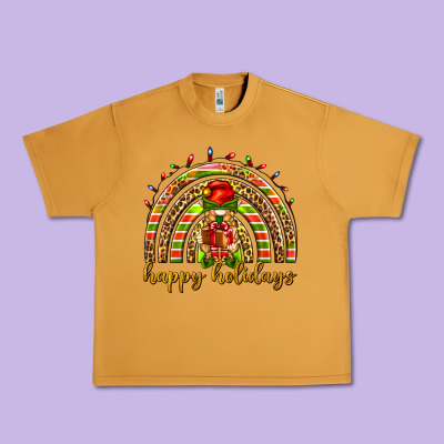 Happy Holidays Elf Gnome Urban Heavy Tee Designed By Nancycooperartshop