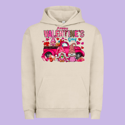 Happy Valentines Day Urban Hoodie Designed By Cowhidedigitalart