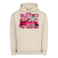 Pigment French Oak Happy Valentines Day Urban Hoodie - CowhideDigitalArt