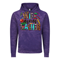 Cloud Purple wife mom teacher Vintage Hoodie - NancyCooperArtShop