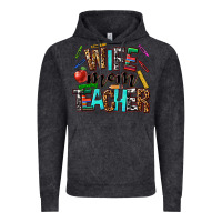 Vintage Black wife mom teacher Vintage Hoodie - NancyCooperArtShop