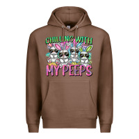 Chestnut Chilling with my peeps Easter bunnies Premium Hoodie - CowGirlArtShop
