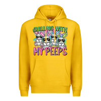 Lemon Chilling with my peeps Easter bunnies Premium Hoodie - CowGirlArtShop