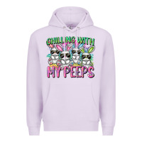 Chilling With My Peeps Easter Bunnies Premium Hoodie | Teevron