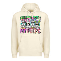 Sandshell Chilling with my peeps Easter bunnies Premium Hoodie - CowGirlArtShop