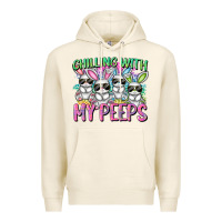 Tofu Chilling with my peeps Easter bunnies Premium Hoodie - CowGirlArtShop