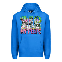 True Royal Chilling with my peeps Easter bunnies Premium Hoodie - CowGirlArtShop