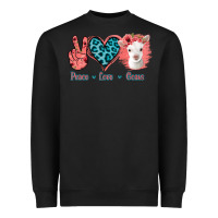 Black Peace Love Goats Heavyweight Sweatshirt - Bettercallsaul