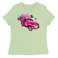 Matcha truck with hearts Ladies Tee - AdoDesignShop