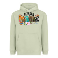 Matcha Blessed Mama Heavyweight Hoodie - CowCowDesign