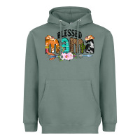 Sage Blessed Mama Heavyweight Hoodie - CowCowDesign