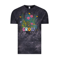 Cloud Black grow in grace Vintage Tee - MaliasSmallBusiness