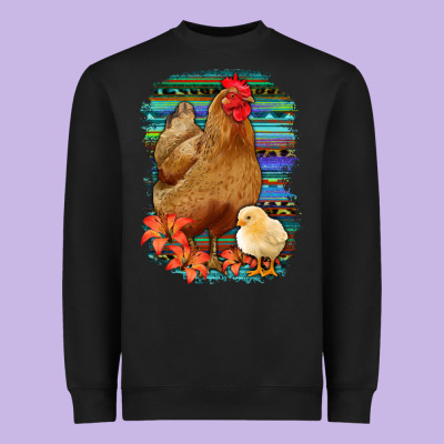 Chicken With Chick Heavyweight Sweatshirt Designed By Bettercallsaul