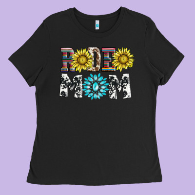 Rodeo Mom Ladies Tee Designed By Adodesignshop