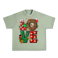 Oil Green Love Nurse Christmas Urban Heavy Tee - NancyCooperArtShop