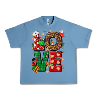 Pebble Blue Love Nurse Christmas Urban Heavy Tee - NancyCooperArtShop