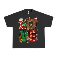 Pigment Black Love Nurse Christmas Urban Heavy Tee - NancyCooperArtShop