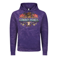 Cloud Purple make america cowboy again Vintage Hoodie - NancyCooperArtShop