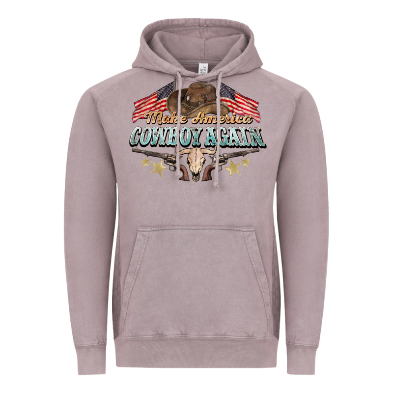 Make America Cowboy Again Vintage Hoodie by NancyCooperArtShop | Teevron