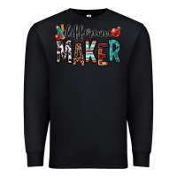 Black difference maker teacher Premium Sweatshirt - OliviaCreatesArt
