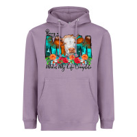 Lavender Being a Mom Makes My Life Complete Heavyweight Hoodie - CowCowDesign
