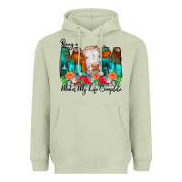 Matcha Being a Mom Makes My Life Complete Heavyweight Hoodie - CowCowDesign