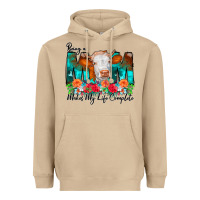 Mushroom Being a Mom Makes My Life Complete Heavyweight Hoodie - CowCowDesign