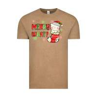 Vintage Coffee merry what christmas cat Vintage Tee - MaliasSmallBusiness