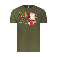 Vintage Olive merry what christmas cat Vintage Tee - MaliasSmallBusiness