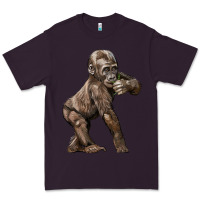 Plum Baby Gorilla Premium Tee - LillyAllenDesigns