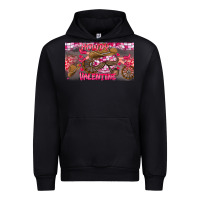 Black Howdy Valentine Urban Hoodie - CowhideDigitalArt