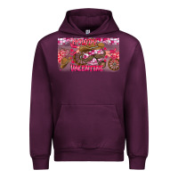 Mauve Wine Howdy Valentine Urban Hoodie - CowhideDigitalArt