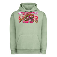 Pigment Oil Green Howdy Valentine Urban Hoodie - CowhideDigitalArt