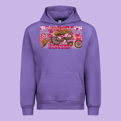 Howdy Valentine Urban Hoodie Designed By Cowhidedigitalart