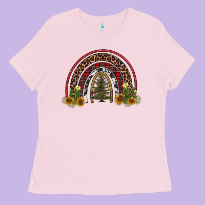 Rainbow Tree Ladies Tee Designed By Adodesignshop