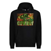 Black One lucky Cowboy St. Patrick's Day Premium Hoodie - CowGirlArtShop