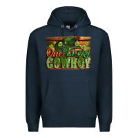 Navy One lucky Cowboy St. Patrick's Day Premium Hoodie - CowGirlArtShop