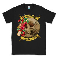 Black Sorta merry sorta scary skull Classic Tee - NancyCooperArtShop