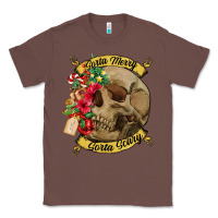Chestnut Sorta merry sorta scary skull Classic Tee - NancyCooperArtShop