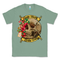 Sage Sorta merry sorta scary skull Classic Tee - NancyCooperArtShop