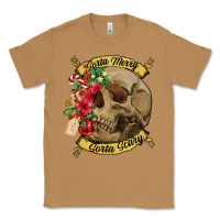 Toasted Coconut Sorta merry sorta scary skull Classic Tee - NancyCooperArtShop