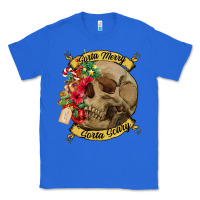 True Royal Sorta merry sorta scary skull Classic Tee - NancyCooperArtShop