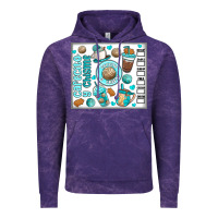 Cloud Purple cafecito y chisme Vintage Hoodie - MaliasSmallBusiness