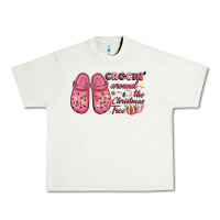 Pistachio Pink Christmas crocin' around the Christmas tree Urban Heavy Tee - NancyCooperArtShop