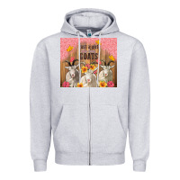 Heather Grey just a girl who loves goats tumbler Zipper Hoodie - TumblerDesignByShophia