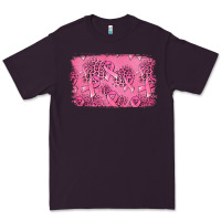 Plum Distressed breast cancer background Premium Tee - Jasminsmagicworld