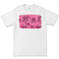 White Distressed breast cancer background Premium Tee - Jasminsmagicworld