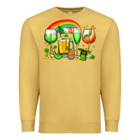 Antique Gold wine glasses st. patricks Premium Sweatshirt - OliviaCreatesArt